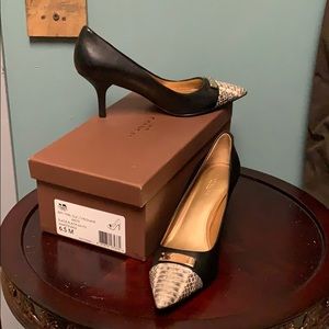 Coach Python Tip Snake Heels